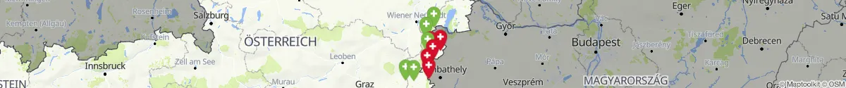 Map view for Pharmacies emergency services nearby Oberpullendorf (Oberpullendorf, Burgenland)
